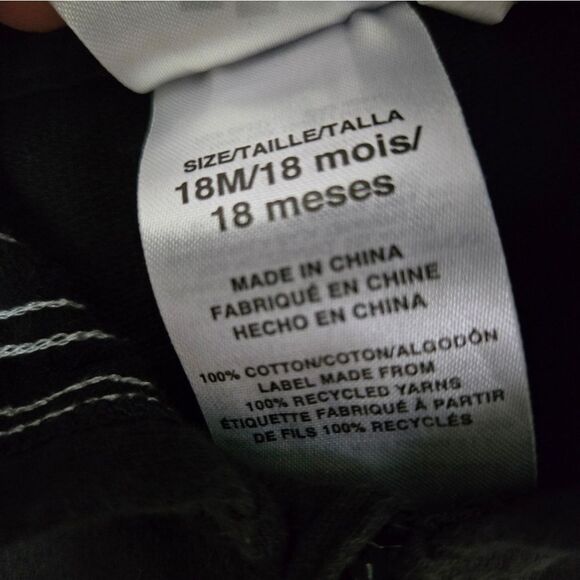 2/$20 Adidas Black Jumpsuit Size 18 M - Picture 3 of 4